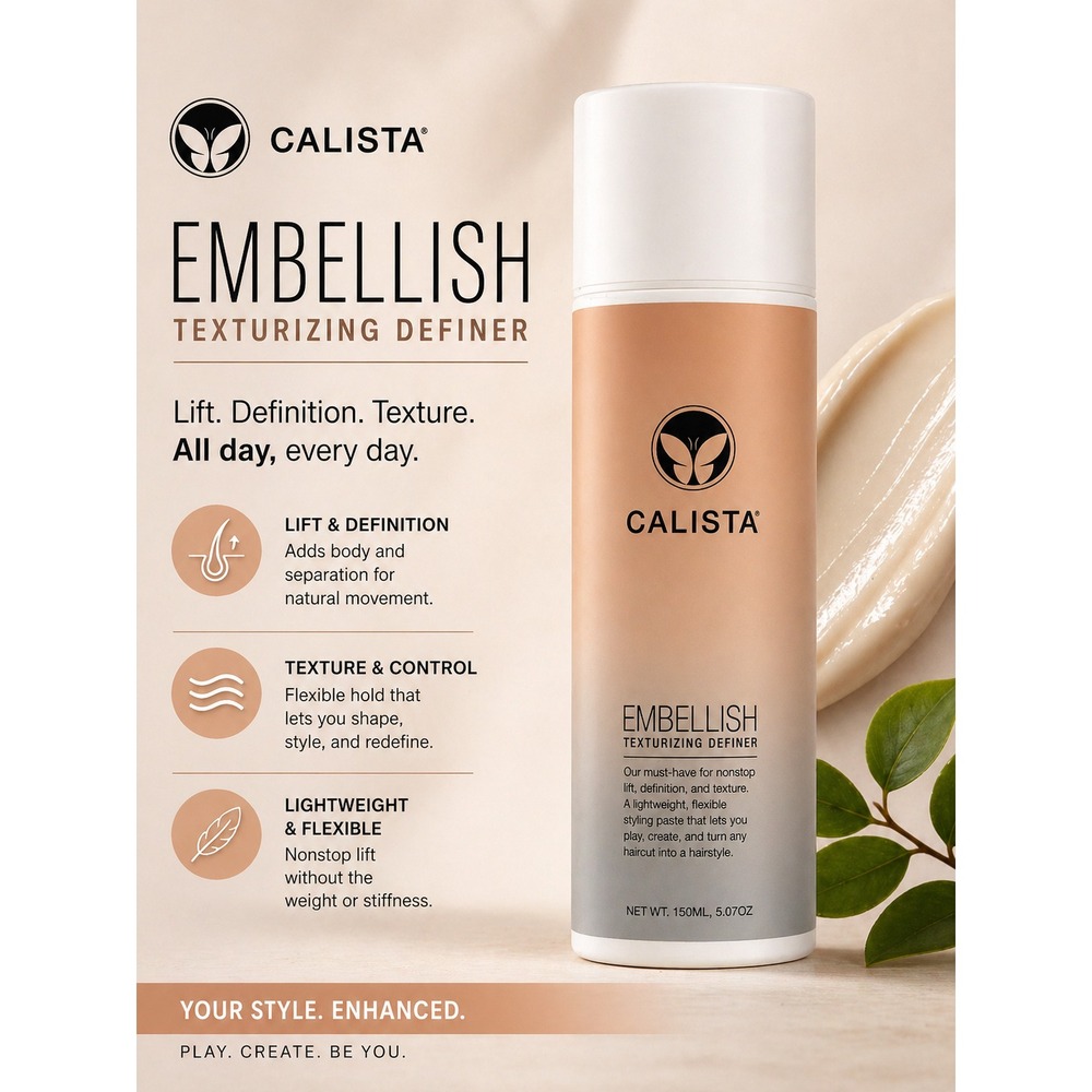 Calista Embellish Texturizing Definer Hair Styling Paste 5.07oz NEW